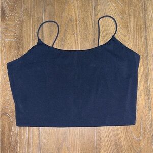 Garage Classic Blue Spaghetti Strap Crop Top